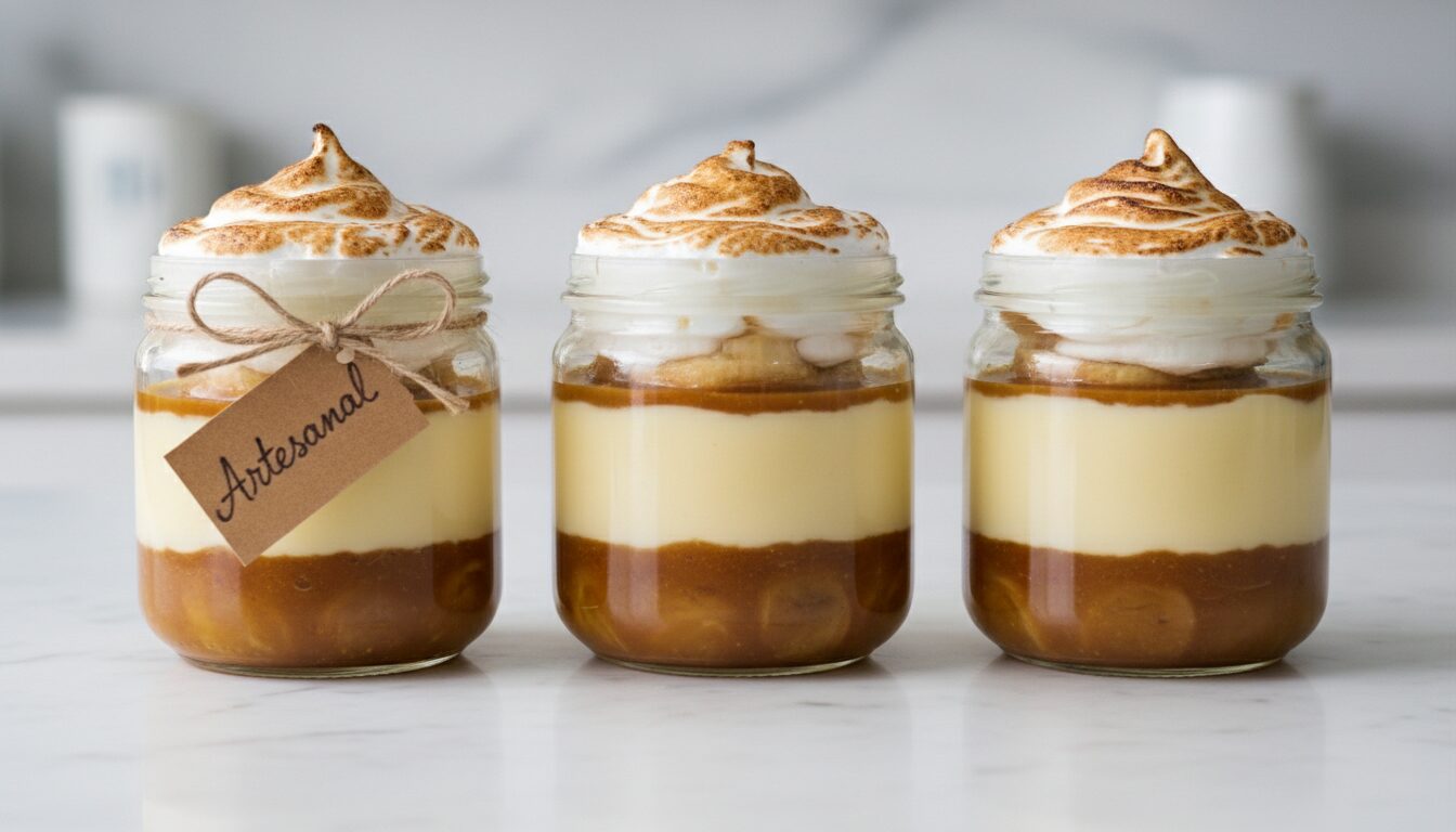 Chico balanceado no pote decorado para vender, ilustrando opção lucrativa de faça e venda com montagem em camadas